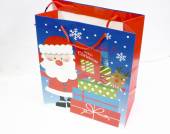 Santa and presents LARGE gift bag. (33x26x12cm) Santa and presents LARGE gift bag. (33x26x12cm)