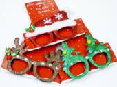 Novelty Christmas glasses - 3asstd. Novelty Christmas glasses - 3asstd.