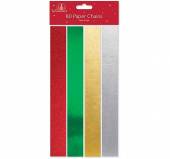 Pkt 80, metallic paper chains* Pkt 80, metallic paper chains*