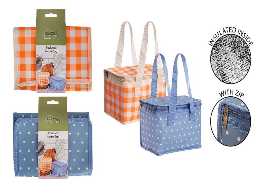 Insulated lunch bag - 2asstd*
(21x14x15cm)