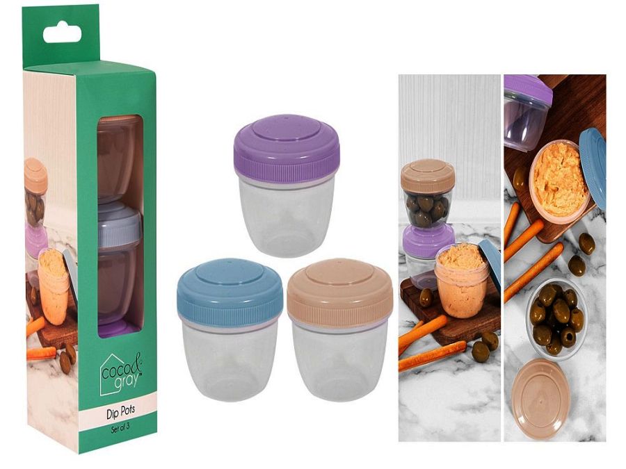 Set 3, dip pots*