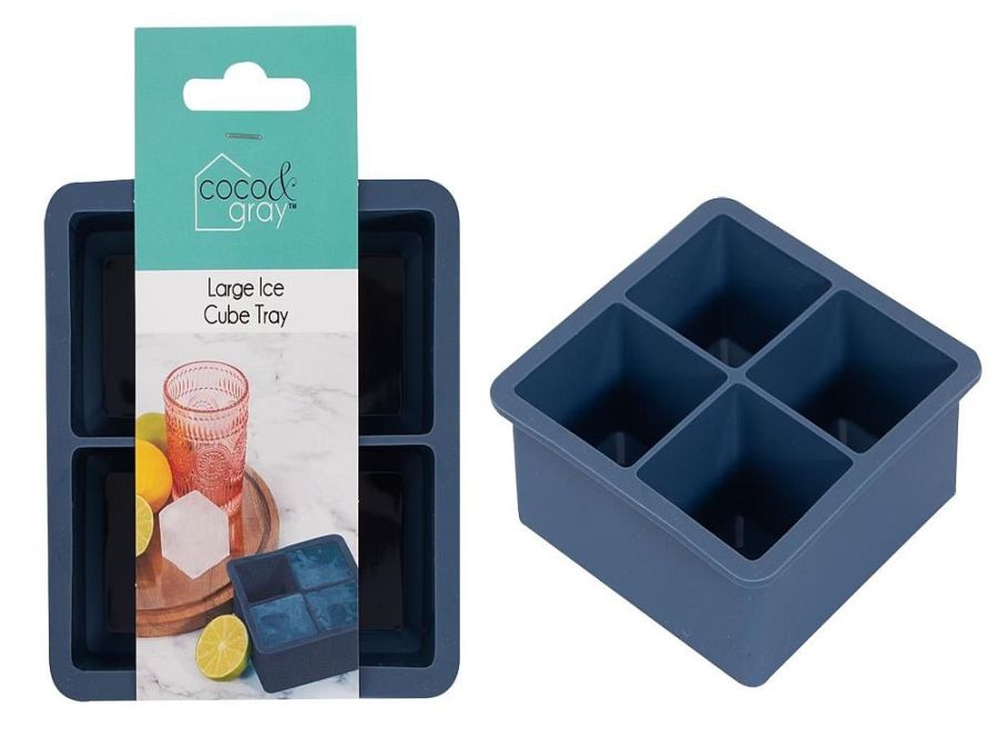 4 large square silicone ice cube trays* 4 large square silicone ice cube trays*