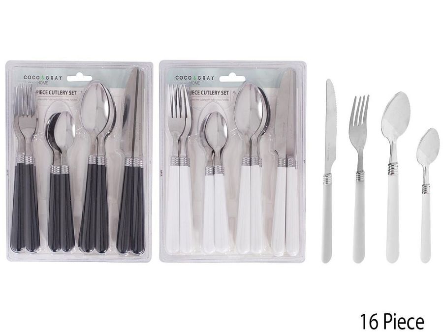 16pc cutlery set - 2/cols* 16pc cutlery set - 2/cols*