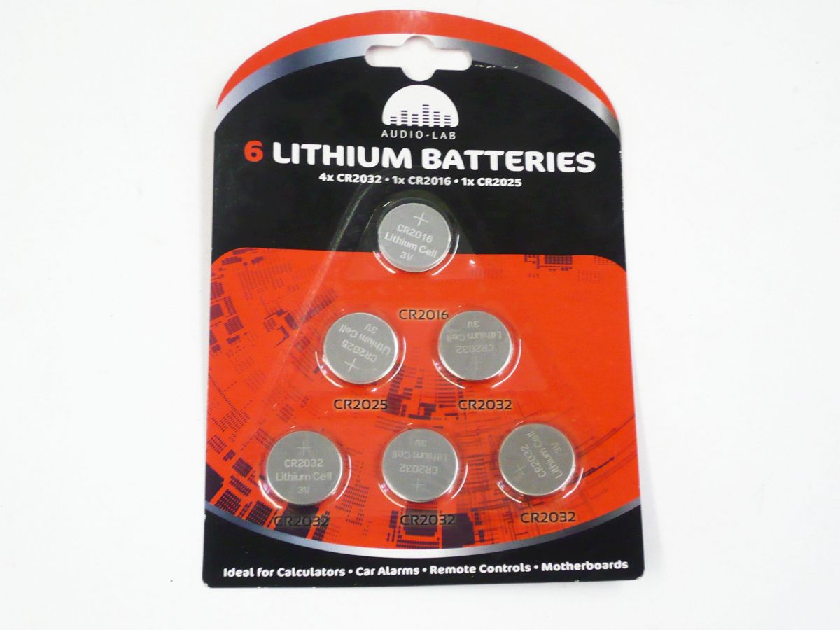 Pkt 5, CR2032 lithium batteries*