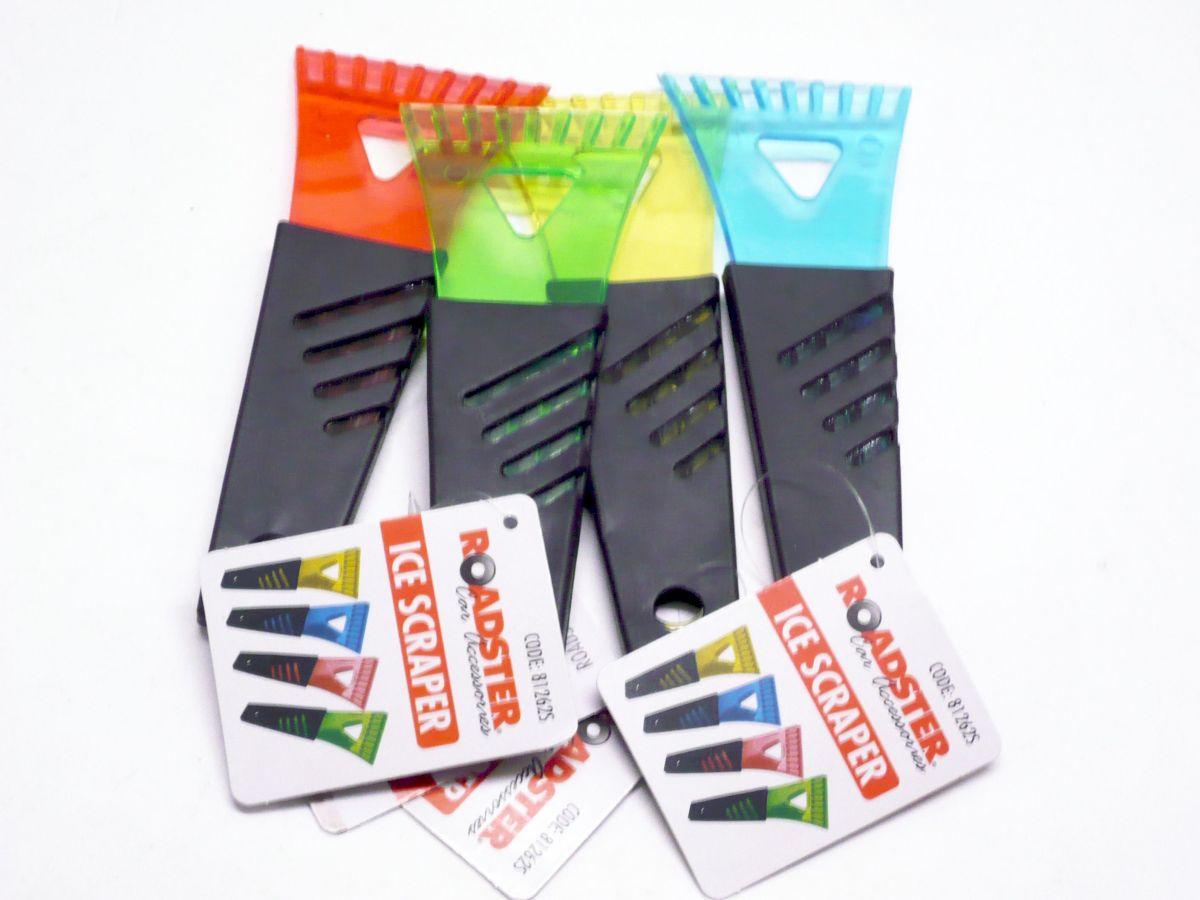 Plastic ice scraper - 4/cols*
