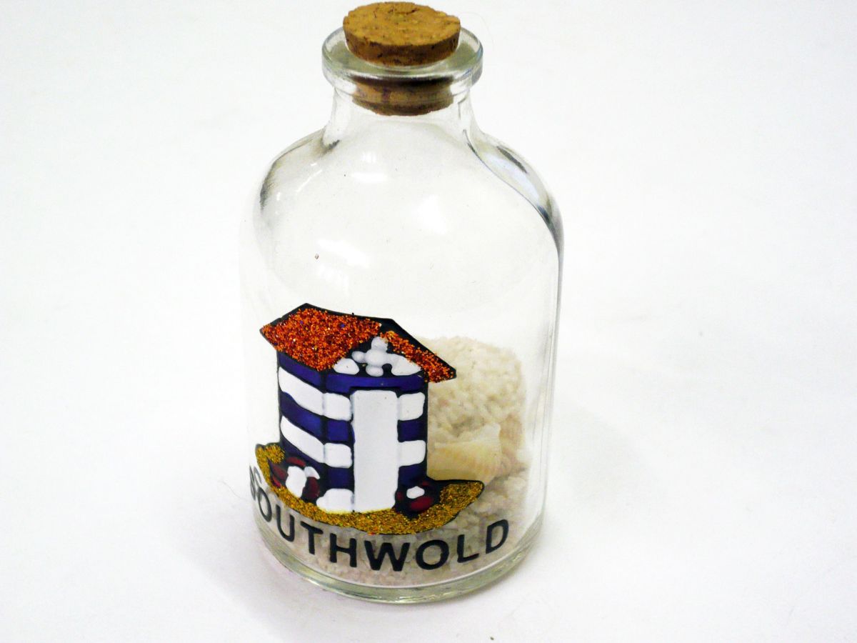 SOUTHWOLD glass bottle, H7.5cm