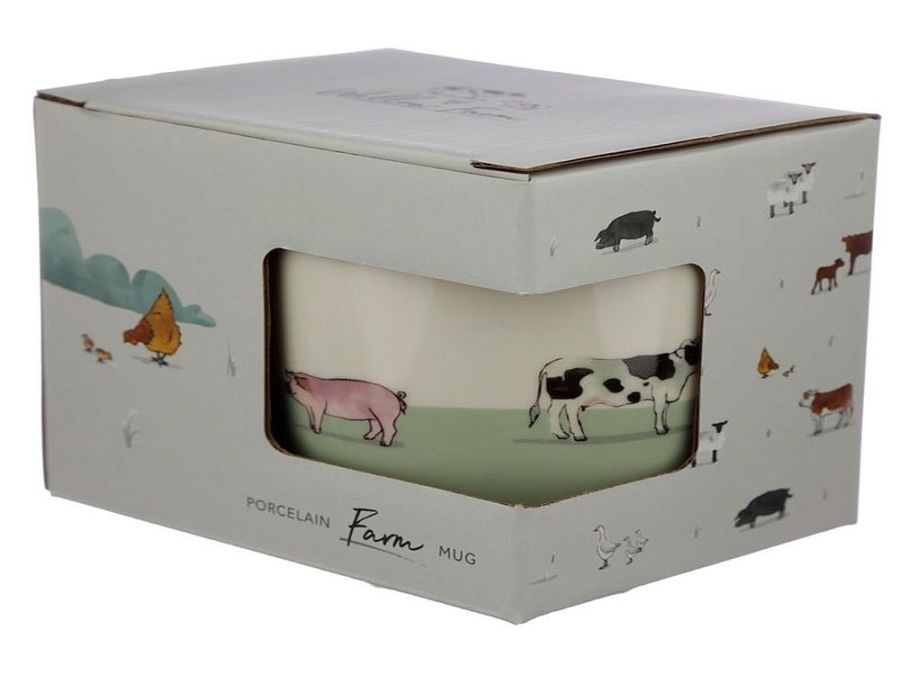 Porcelain boxed Willow Farm mug*
