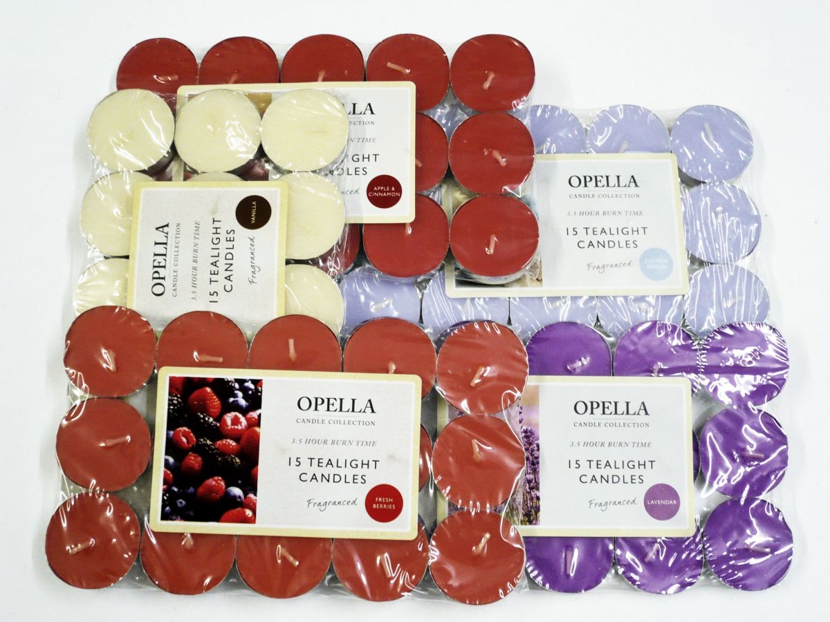 Pkt 12, 3.5hr fragranced tea lights 8 ASTD