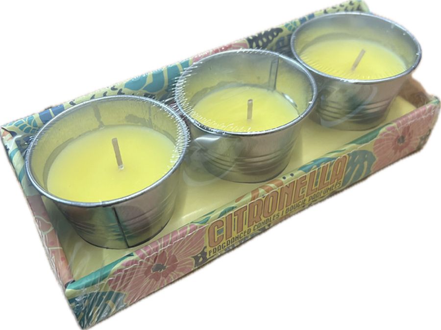 Pack 3, citronella bucket candles* Pack 3, citronella bucket candles*