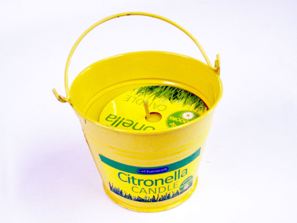 Citronella metal candle bucket *
