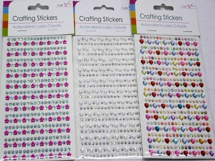 Mini craft stickers - 3/asstd*