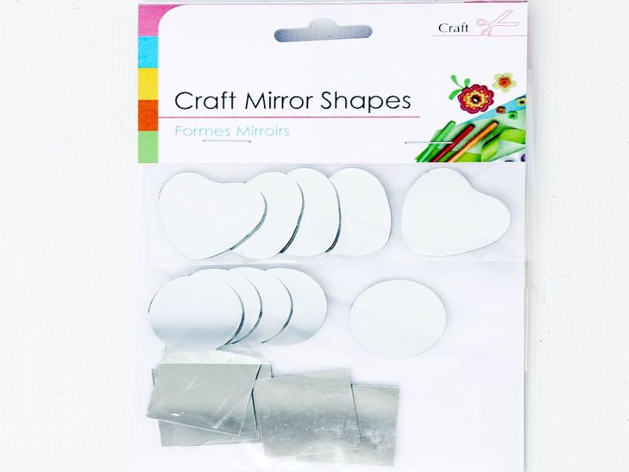 Pack 15, assorted mirror shapes*