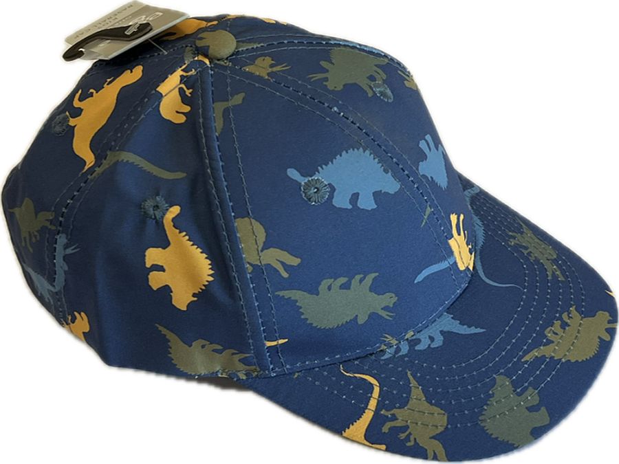 Childs dinosaur print cap - one size.