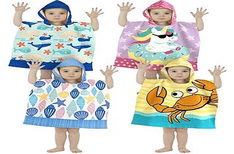 Childs microfibre hood beach robe (50x100cm) 1.5-3yrs. - 4asstd. Childs microfibre hood beach robe (50x100cm) 1.5-3yrs. - 4asstd.