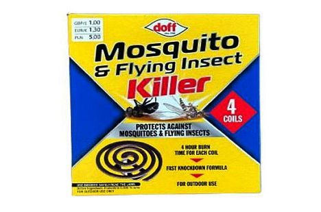 Doff mosquito and flying insect kill (x4 coils) exp 11/26. Doff mosquito and flying insect kill (x4 coils) exp 11/26.