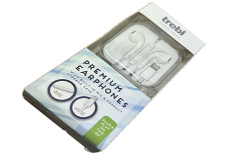 Lightening earphones with mic.