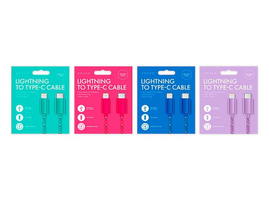 Lightning to type-C usb cable- 4/cols*