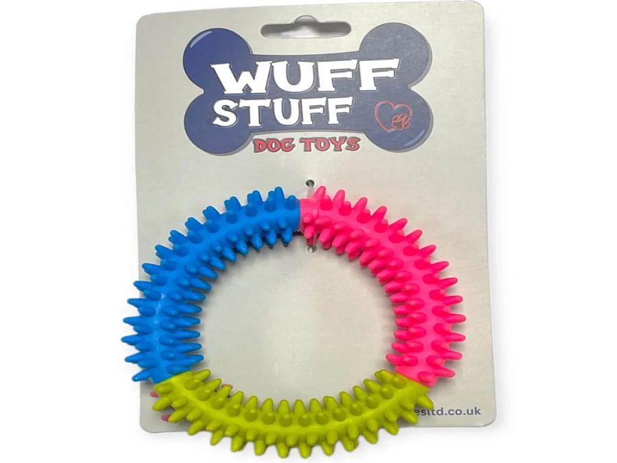 Coloured dog toy ring*