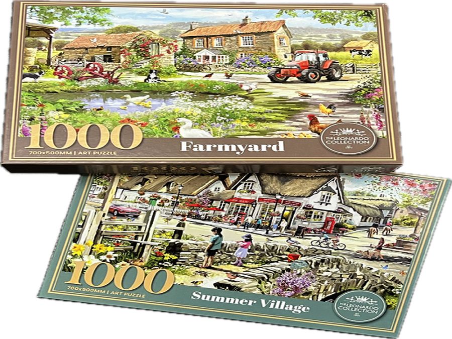 1000pc Farmyard/Summer Village jigsaw puzzle* 1000pc Farmyard/Summer Village jigsaw puzzle*