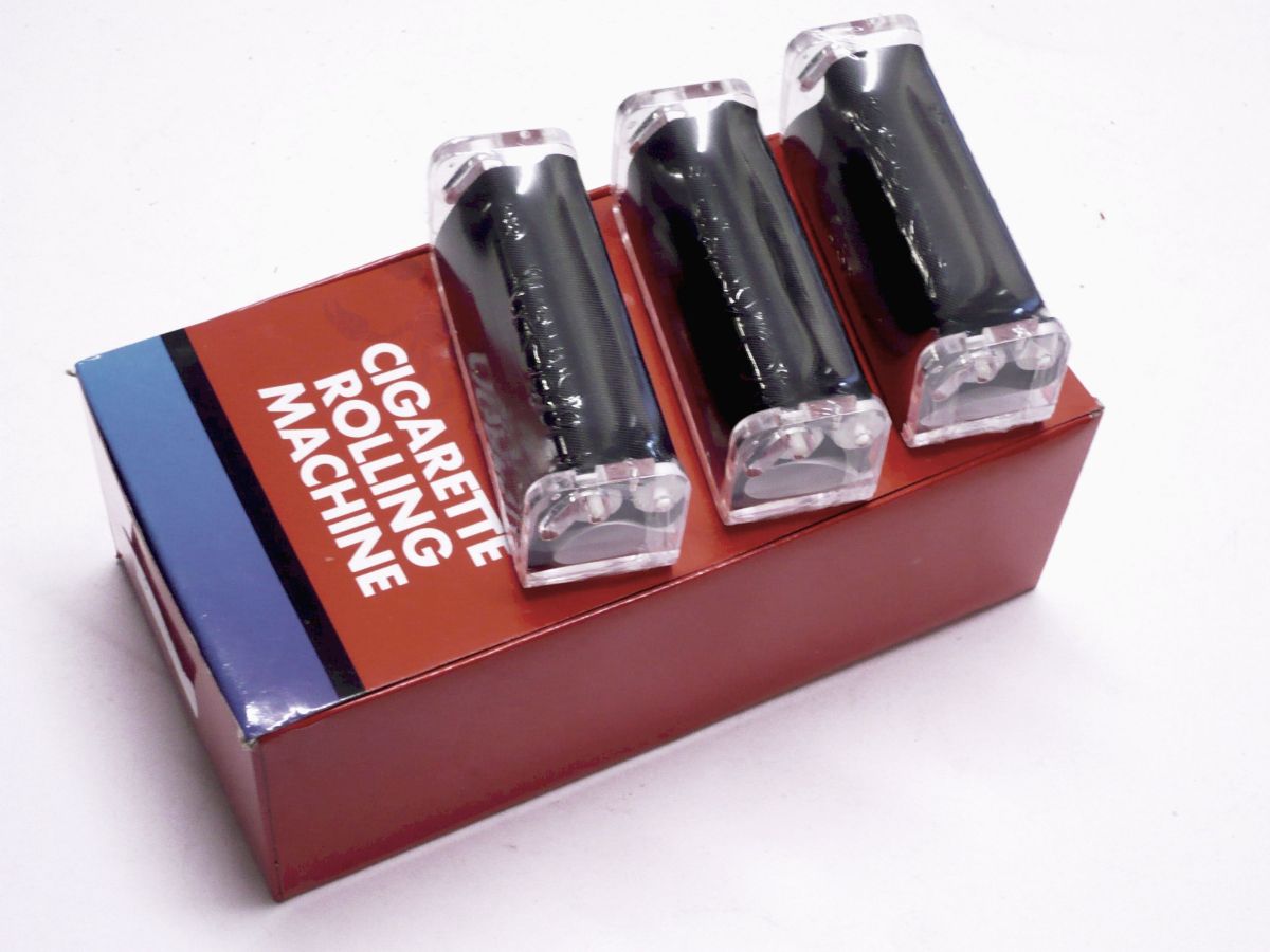 Cigarette rolling machine*
(ADD 12 FOR DISPLAY)