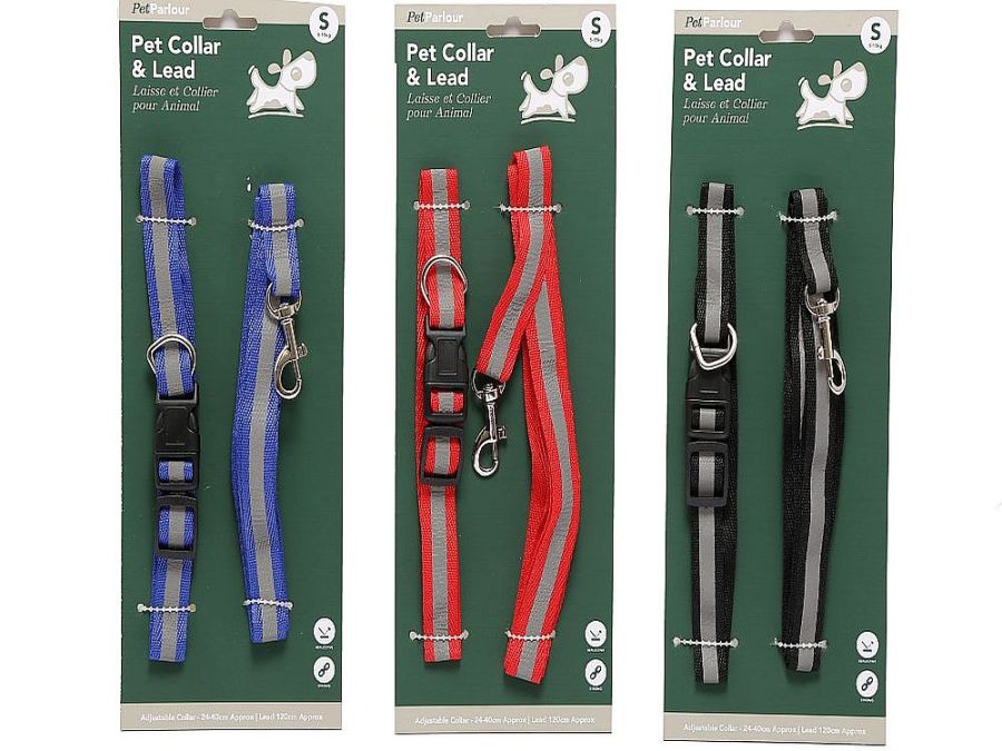 High visibility lead and collar (collar 26-42/lead 120cm) - 3/cols*