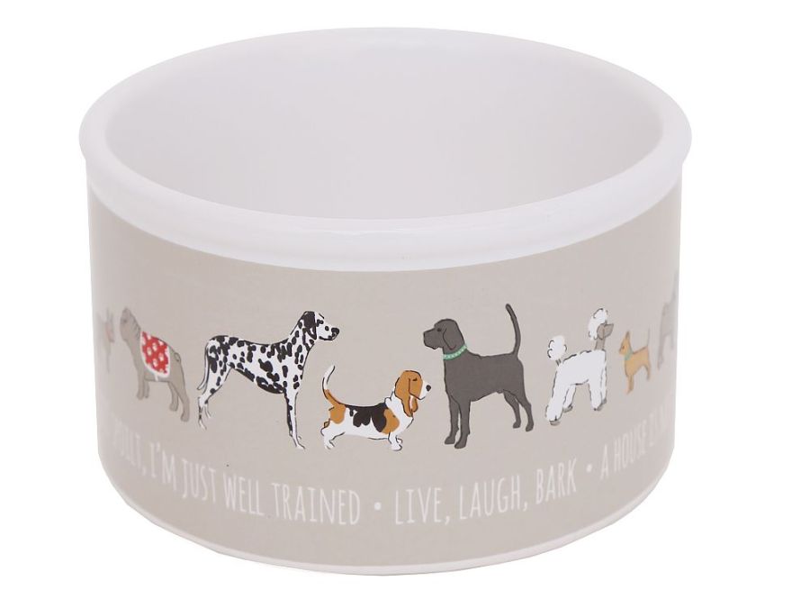 Ceramic dog bowl*
(dia 13cm)