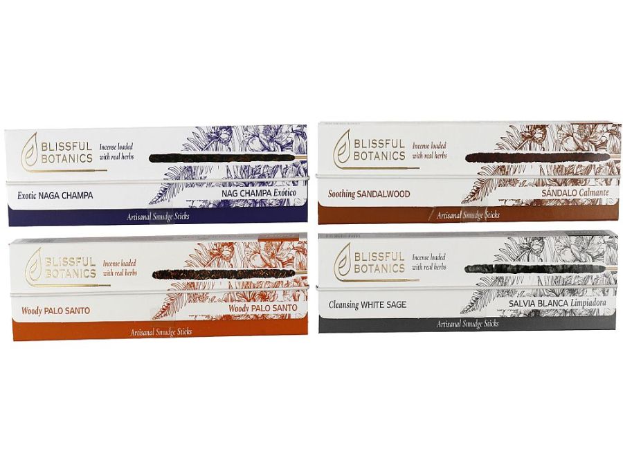 Pack 8, thick smudge incense sticks - 4asstd*