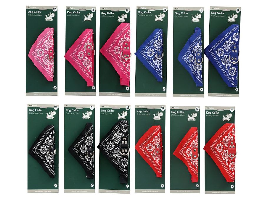 Bandana collar - 4/cols*
(small-med-large)