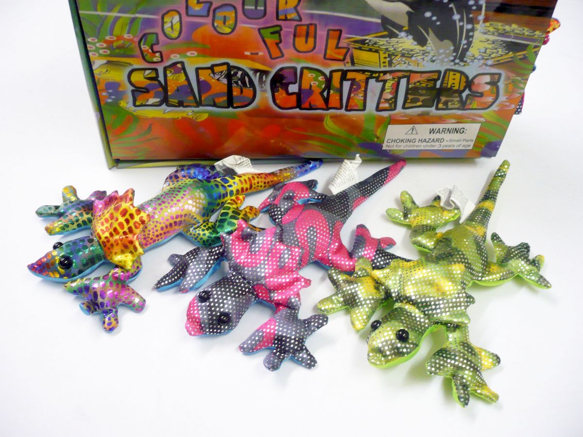Frill neck lizard, 18cm (24x display) - 6/cols* Frill neck lizard, 18cm (24x display) - 6/cols*