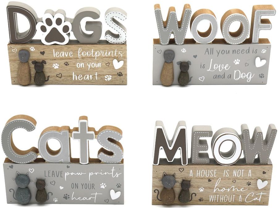 Cat/dog wooden block - WOOF ONLY!!.
