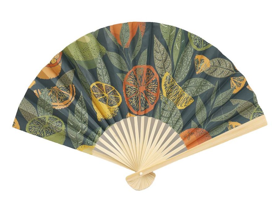 Citrus Burst paper fan.