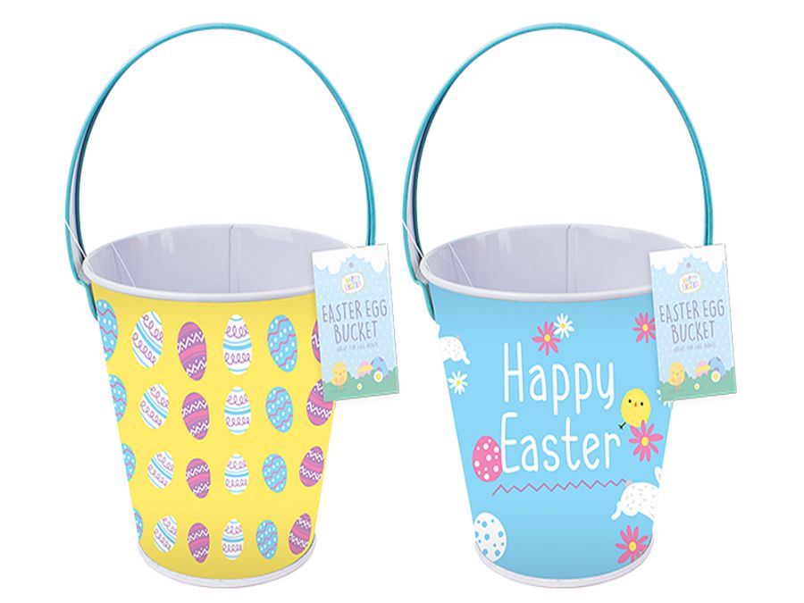 Small metal Easter treat bucket - 2asstd*
(16x10.5cm)