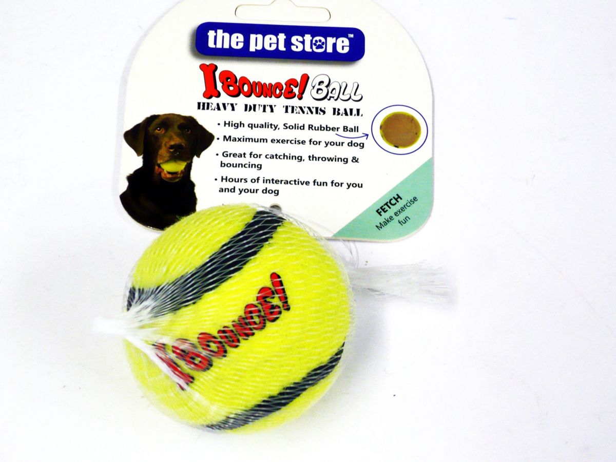 Heavy duty solid rubber i bounce dog ball*