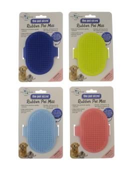 Rubber pet mitt - 4/cols*