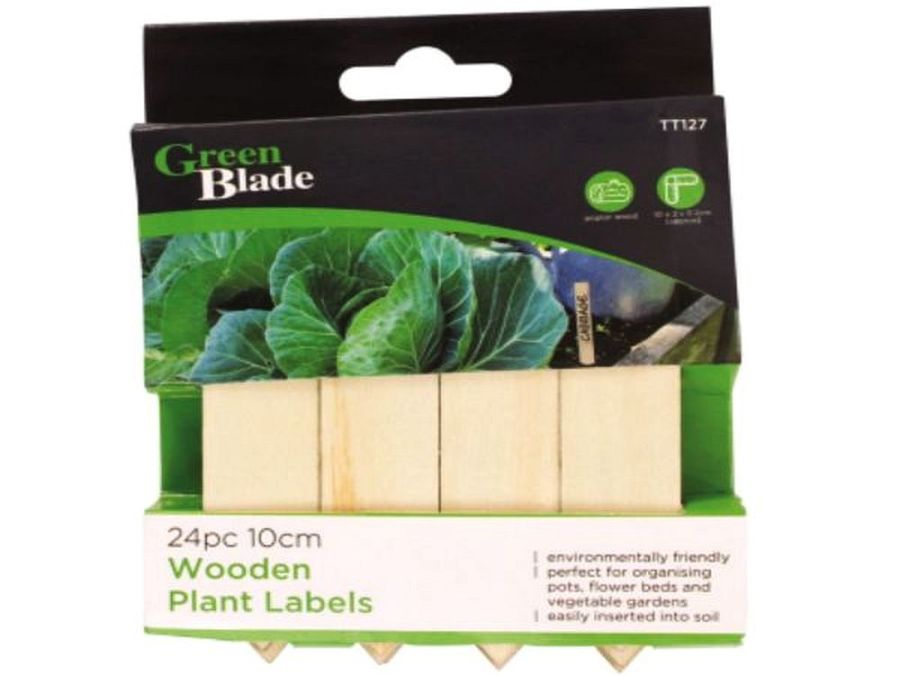 Pack 24, 10cm wooden plant sticks* Pack 24, 10cm wooden plant sticks*