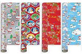 4m x69cm novelty cute Christmas gift wrap - 4asstd*