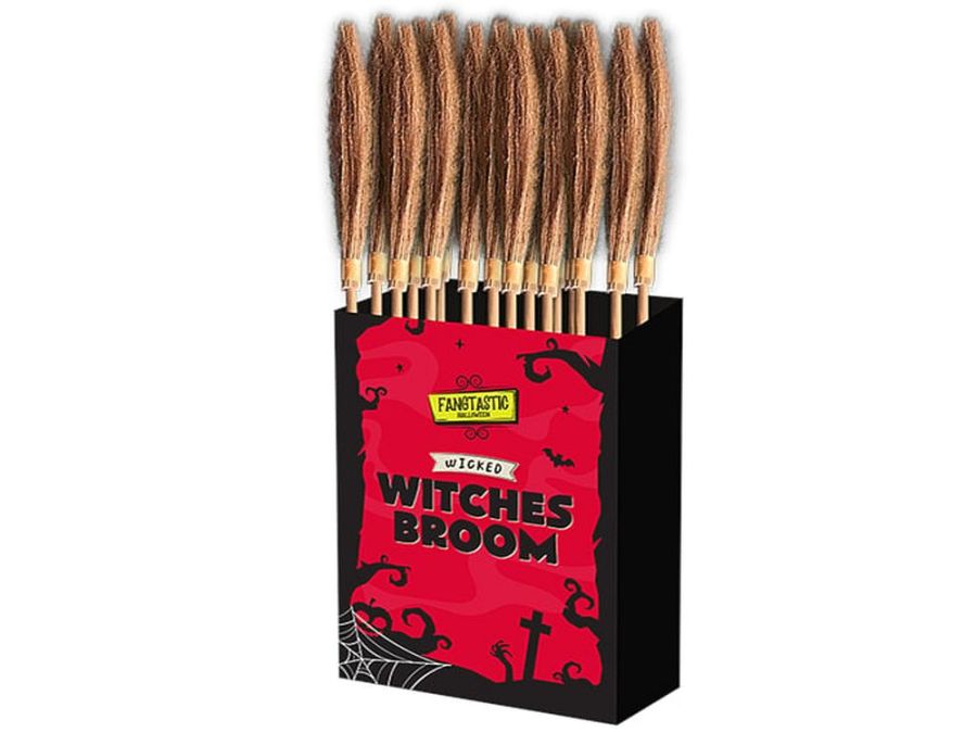 Pack 6, witches brooms - (=£1.55each) Pack 6, witches brooms - (=£1.55each)