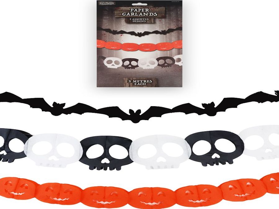 Pack 3, 3m paper garlands. Pack 3, 3m paper garlands.