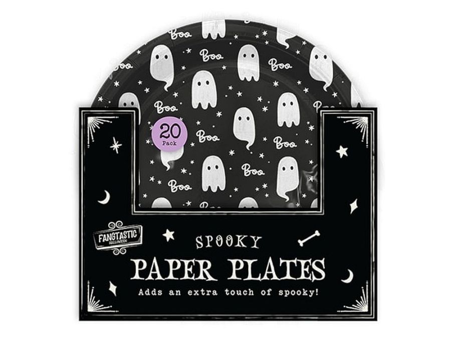 Pack 20, ghosts paper plates.