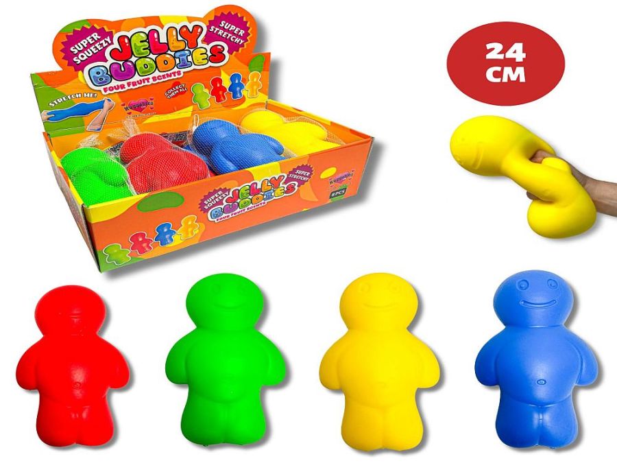 24cm squeezy jelly buddies - 4/cols*
(ADD 8 FOR DISPLAY) 24cm squeezy jelly buddies - 4/cols*
(ADD 8 FOR DISPLAY)