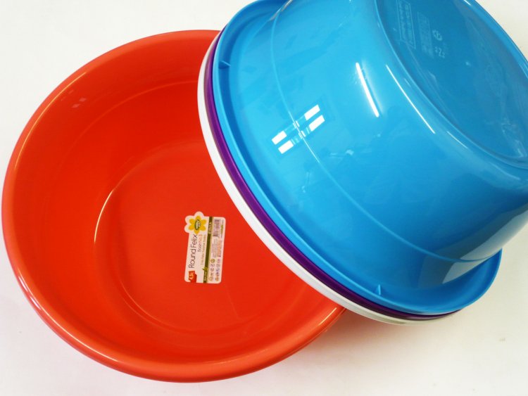 4.5ltr sml round bowl - asstd colours*