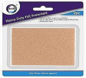 Pack 2, heavy duty felt protectors (approx 10x7cm)*