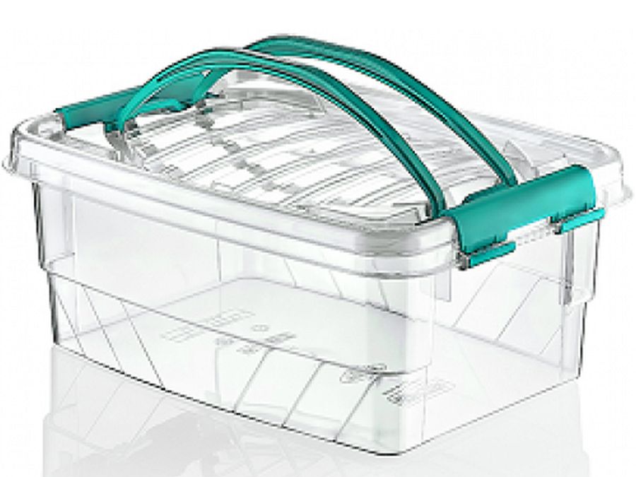 Hobby box with clip lid and handle (21x31x12cm) 5LTR*