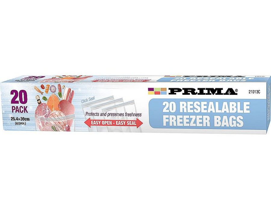 Pack 40, resealable food bags    (17x20cm)*