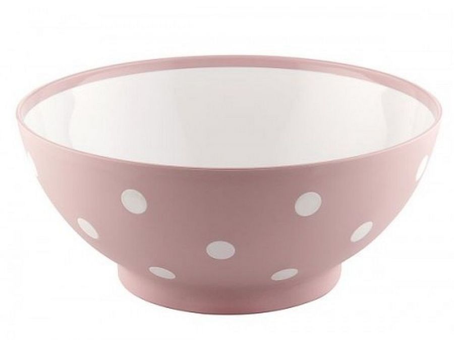 3ltr plastic spotty bowl - 4/cols*
