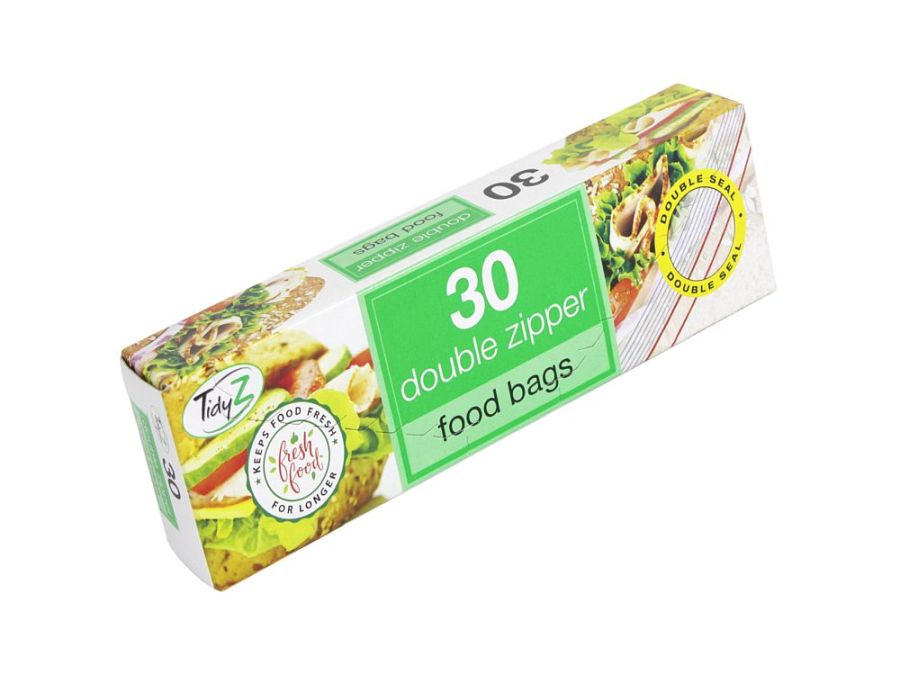 Box 30, double zipper food bags*
(17x21cm)