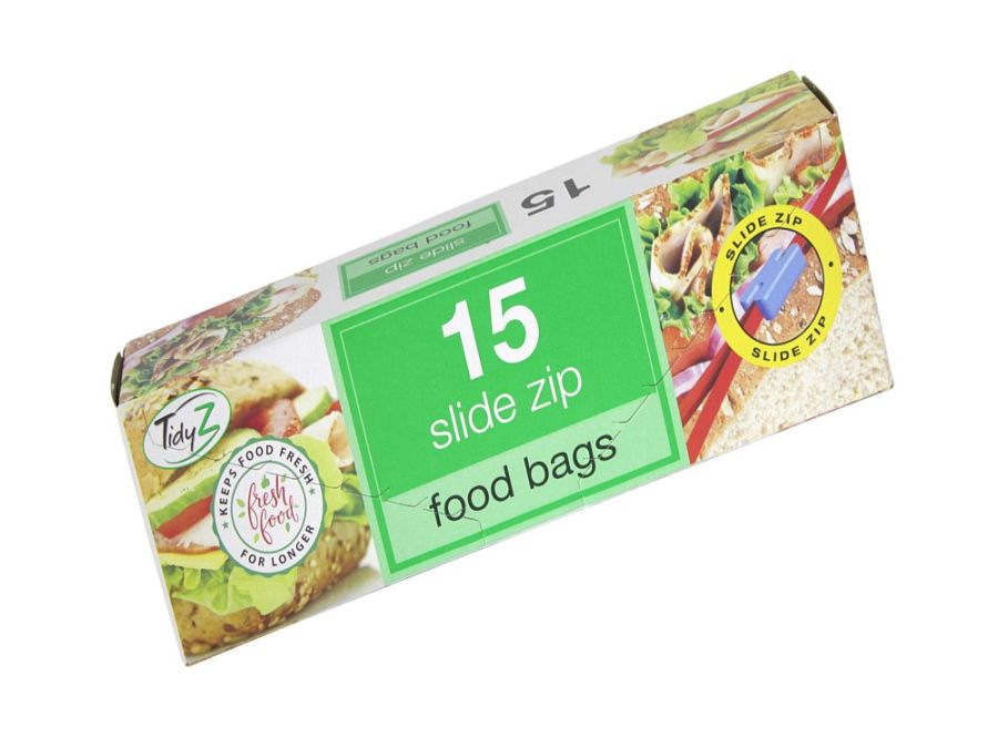 Box 15, slide zip food bags*
(17x19cm)
