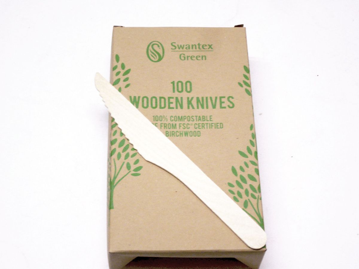 Box 100, compostable wooden knives>