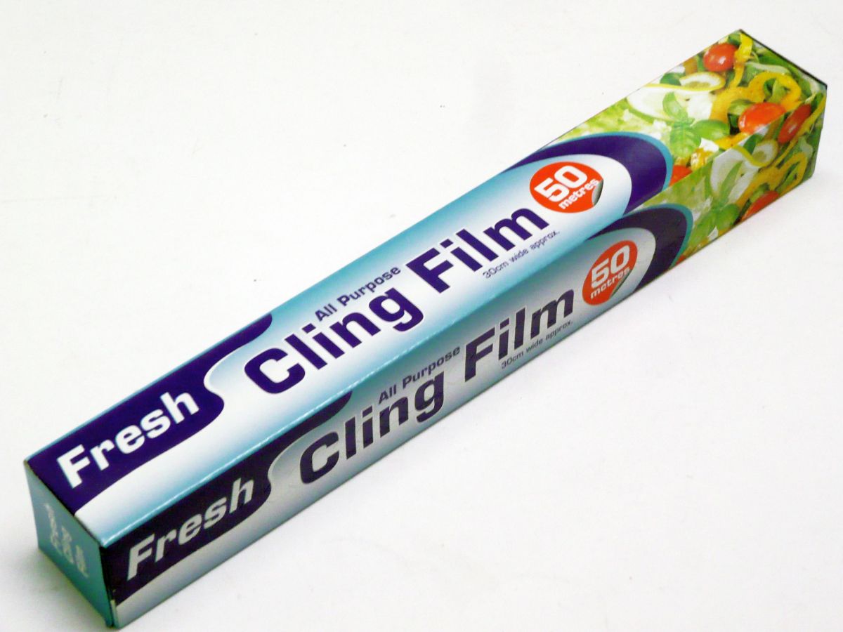 Cling film*
(50m x 30cm wide)