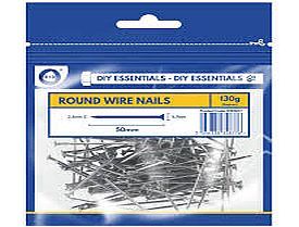 50mm round wire nails (130g)*